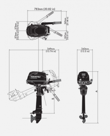 Лодочный мотор Tohatsu MFS 6 S-S